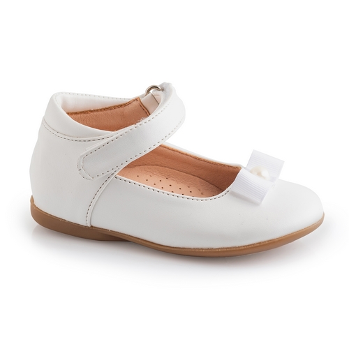 Παπούτσια βάπτισης βαδίσματος gorgino 2231 λευκό