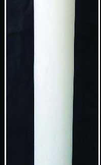 Κερί γάμου κολώνα λευκή 15Χ150cm